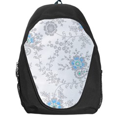 Traditional Art Batik Flower Pattern Backpack Bag by Ket1n9