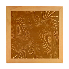 Abstract-fantastic-fractal-gradient Wood Photo Frame Cube