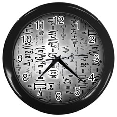 Science Formulas Wall Clock (black) by Ket1n9