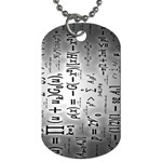 Science Formulas Dog Tag (One Side) Front