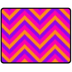 Chevron Two Sides Fleece Blanket (Medium)