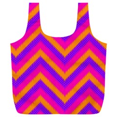 Chevron Full Print Recycle Bag (xxxl) by Ket1n9