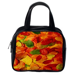 Leaves Texture Classic Handbag (one Side)