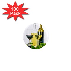 White-wine-red-wine-the-bottle 1  Mini Magnets (100 Pack)  by Ket1n9