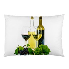 White-wine-red-wine-the-bottle Pillow Case by Ket1n9