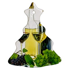 White-wine-red-wine-the-bottle Christmas Tree Ornament (two Sides) by Ket1n9