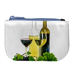 White-wine-red-wine-the-bottle Large Coin Purse by Ket1n9