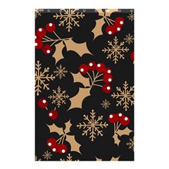 Christmas Pattern With Snowflakes Berries Shower Curtain 48  X 72  (small)  by Ket1n9