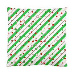 Christmas Paper Stars Pattern Texture Background Colorful Colors Seamless Standard Cushion Case (two Sides) by Ket1n9