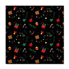 Christmas Pattern Texture Colorful Wallpaper Tile Coaster by Ket1n9