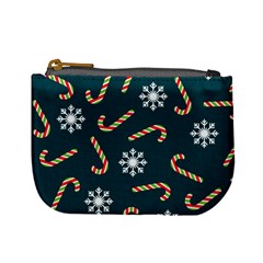 Christmas Seamless Pattern With Candies Snowflakes Mini Coin Purse by Ket1n9