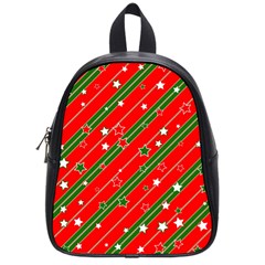 Christmas Paper Star Texture School Bag (small) by Ket1n9