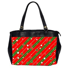 Christmas Paper Star Texture Oversize Office Handbag (2 Sides) by Ket1n9