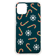Christmas Seamless Pattern With Candies Snowflakes Iphone 12/12 Pro Tpu Uv Print Case by Ket1n9