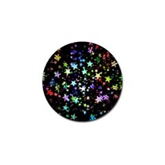 Christmas Star Gloss Lights Light Golf Ball Marker (4 Pack) by Ket1n9