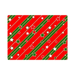 Christmas Paper Star Texture Premium Plush Fleece Blanket (mini) by Ket1n9