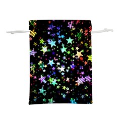 Christmas Star Gloss Lights Light Lightweight Drawstring Pouch (l) by Ket1n9