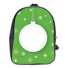 Christmas-bauble-ball School Bag (large) by Ket1n9