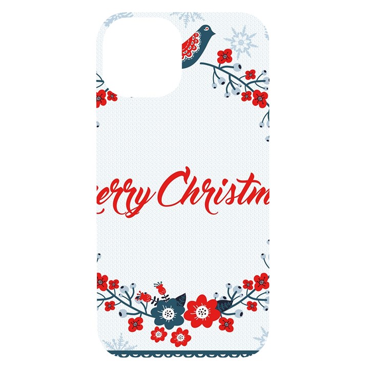 Merry-christmas-christmas-greeting iPhone 14 Black UV Print Case