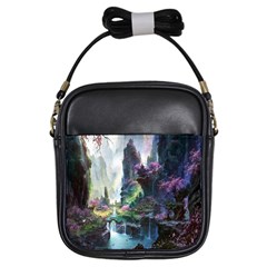 Fantastic World Fantasy Painting Girls Sling Bag by Ket1n9