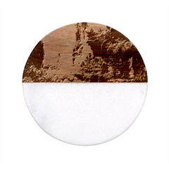 Fantastic World Fantasy Painting Classic Marble Wood Coaster (round)  by Ket1n9