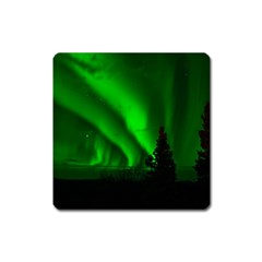 Aurora-borealis-northern-lights- Square Magnet by Ket1n9