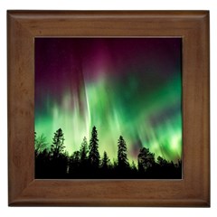 Aurora-borealis-northern-lights Framed Tile
