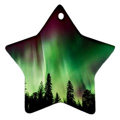 Aurora-borealis-northern-lights Ornament (Star)