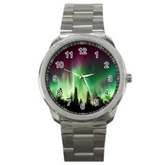 Aurora-borealis-northern-lights Sport Metal Watch