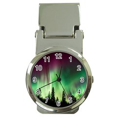 Aurora-borealis-northern-lights Money Clip Watches