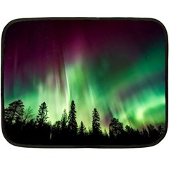 Aurora-borealis-northern-lights Two Sides Fleece Blanket (mini)