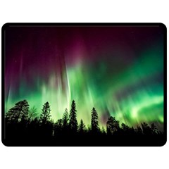 Aurora-borealis-northern-lights Fleece Blanket (Large)