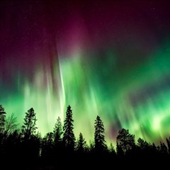 Aurora-borealis-northern-lights Play Mat (Square)