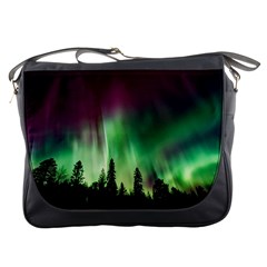 Aurora-borealis-northern-lights Messenger Bag