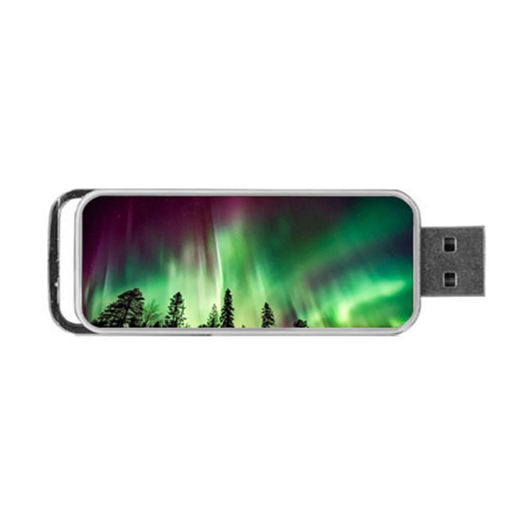 Aurora-borealis-northern-lights Portable USB Flash (One Side)