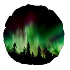 Aurora-borealis-northern-lights Large 18  Premium Flano Round Cushions