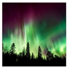 Aurora-borealis-northern-lights Square Satin Scarf (36  x 36 )