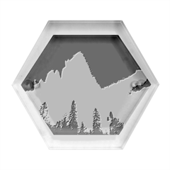 Aurora-borealis-northern-lights Hexagon Wood Jewelry Box