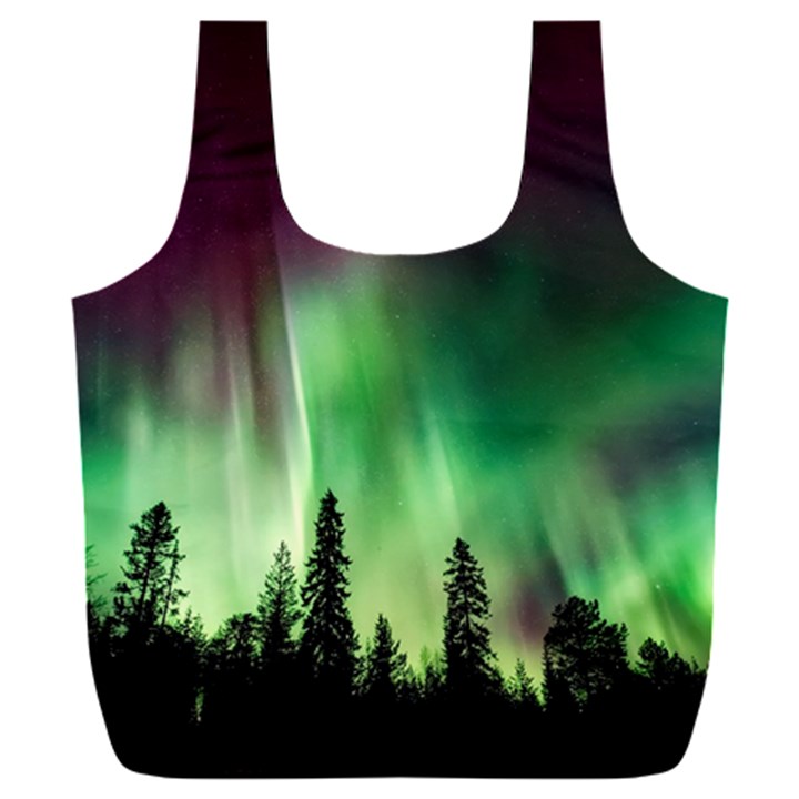 Aurora-borealis-northern-lights Full Print Recycle Bag (XXL)