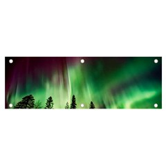 Aurora-borealis-northern-lights Banner and Sign 6  x 2 