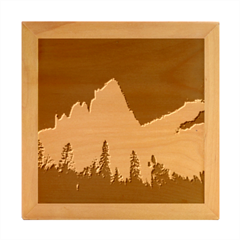 Aurora-borealis-northern-lights Wood Photo Frame Cube