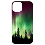 Aurora-borealis-northern-lights iPhone 14 Black UV Print Case Front