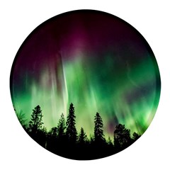 Aurora-borealis-northern-lights Round Glass Fridge Magnet (4 pack)