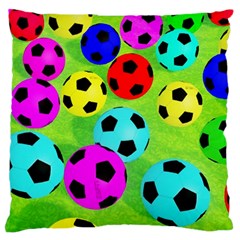 Balls Colors Large Premium Plush Fleece Cushion Case (one Side) by Ket1n9