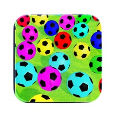 Balls Colors Square Metal Box (black) by Ket1n9