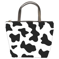 Animal-print-black-and-white-black Bucket Bag by Ket1n9