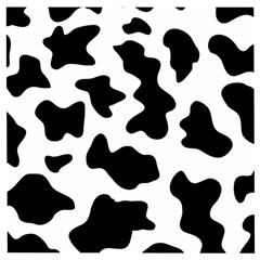 Animal-print-black-and-white-black Wooden Puzzle Square