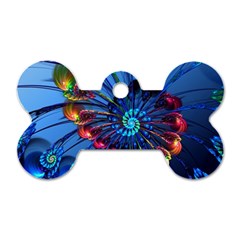 Top Peacock Feathers Dog Tag Bone (two Sides) by Ket1n9