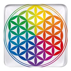 Heart Energy Medicine Square Glass Fridge Magnet (4 pack)