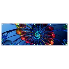 Top Peacock Feathers Banner And Sign 12  X 4  by Ket1n9